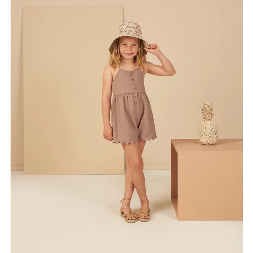 NWT Rylee + Cru | Clay Jumpsuit Relaxed Fit Linen Texture | 2-3yrs